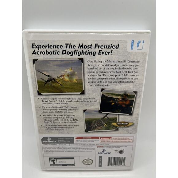 WWII Aces (Nintendo Wii, 2008) - Tested - Picture 2 of 5